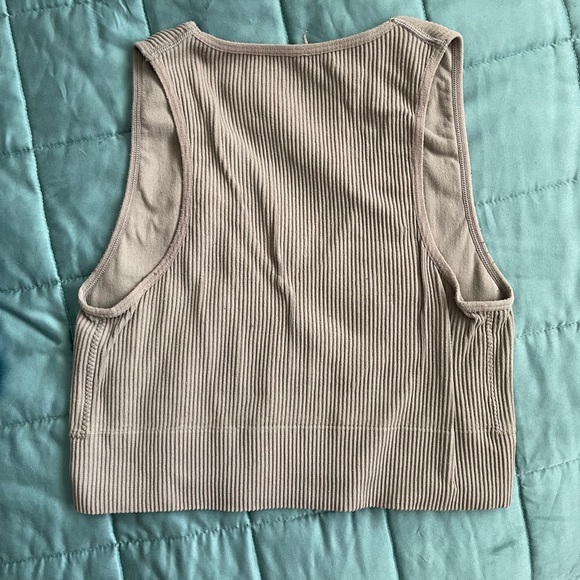 Garage beige seamless ribbed tank size S - Picture 2 of 2